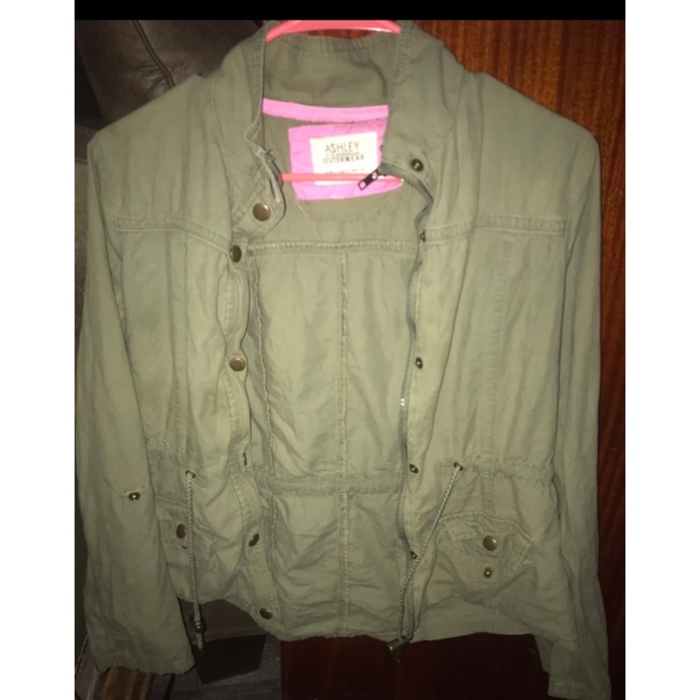Green utility jacket